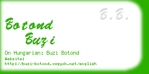 botond buzi business card